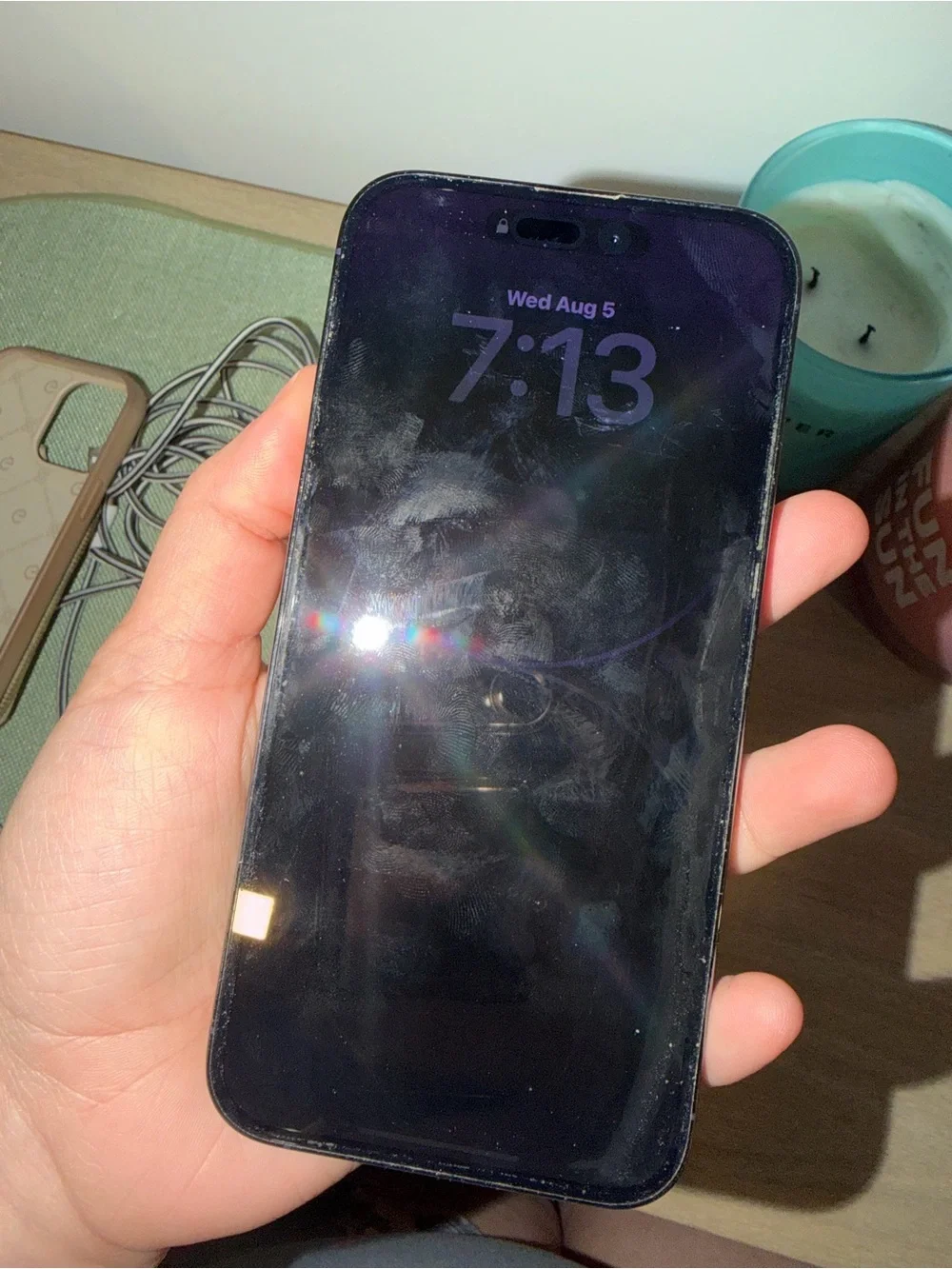 Iphone 14 Pro Max - Fully functioning (damaged backside), includes box